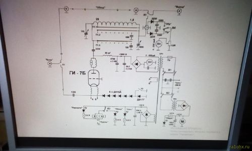 схема усилителя мощности КВ на лампе ги -7б