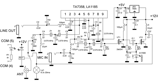 Ta7358ap схема включения